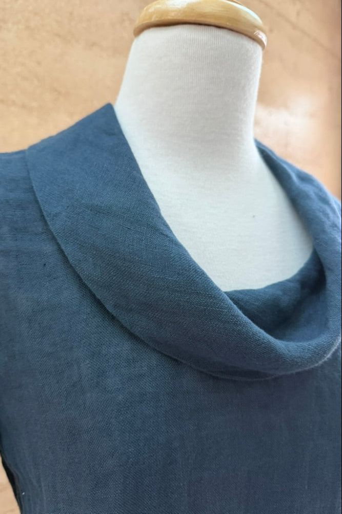 BlueBerry Mix Media Cowl - Navy