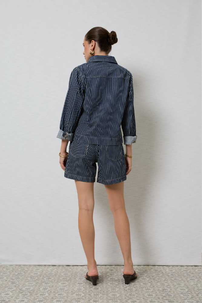 Dricoper Kioky Stripe Denim Jacket