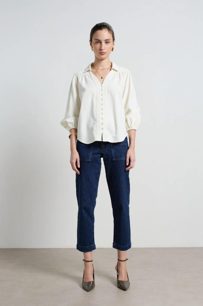 Dricoper Marlowe Denim Shirt - Ivory