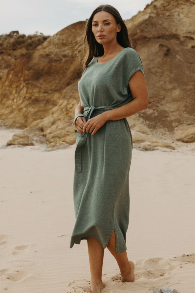 Talamaya - Retreat Cotton Twist Everyday Dress - Rainforest