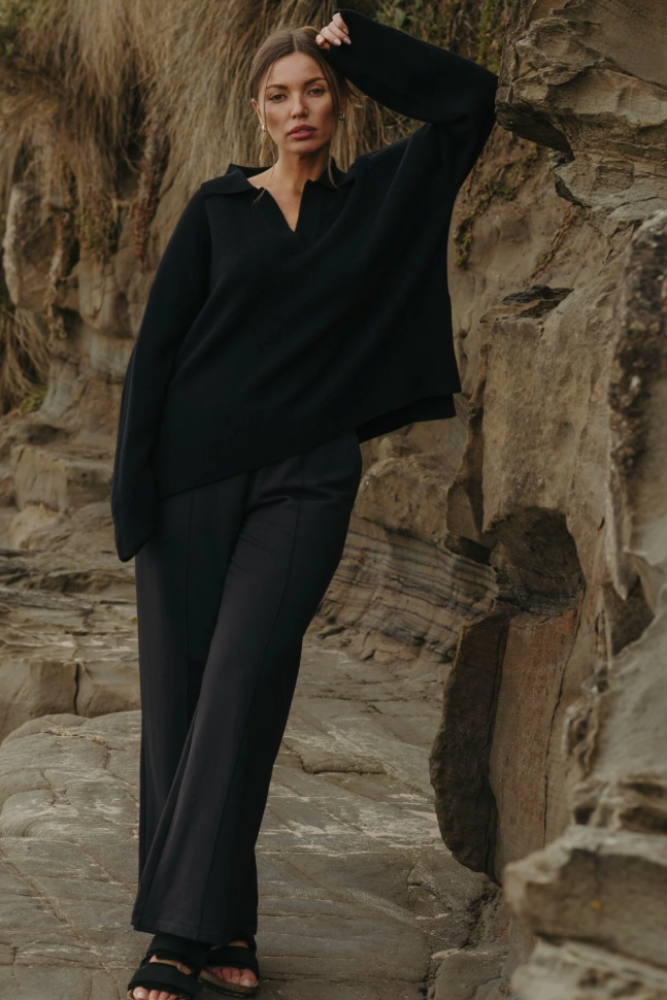 Talamaya Hope Merino Pullover - Jet