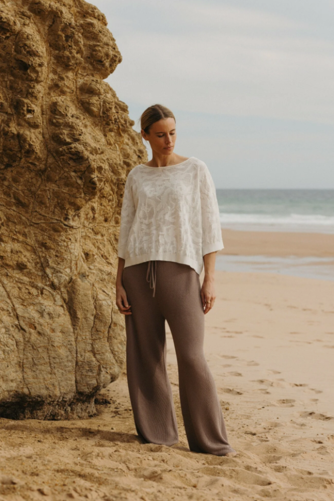 Talamaya Lattice Cruise Pant - Husk