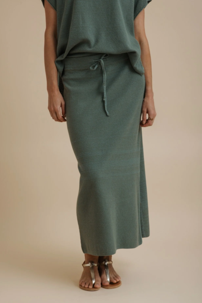 Talamaya Retreat Cotton Twist  Skirt - Rainforest