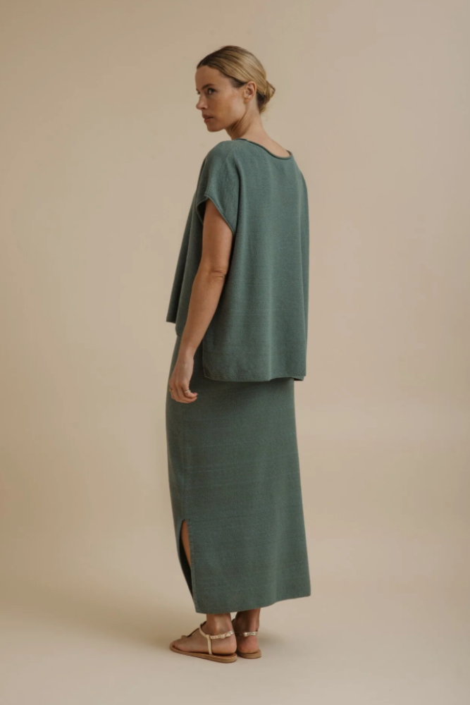 Talamaya Retreat Cotton Twist  Skirt - Rainforest