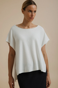 Talamaya Retreat Cotton Twist Sleeveless Pullover - Salt