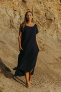 Talamaya Seabreeze Short Sleeve Tee Dress - Pool