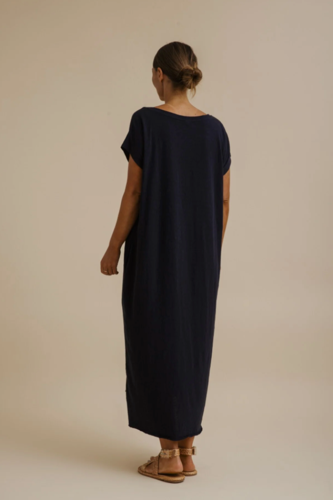 Talamaya Seabreeze Short Sleeve Tee Dress - Pool