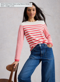 White Stuff Clara Long Sleeve Stripe Tee - Pink Multi