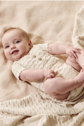 Wilson & Frenchy Milk Cloud Organic Knitted Chevron Bodysuit