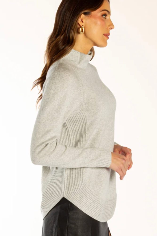 Bow & Arrow Grey Funnel Neck1.png
