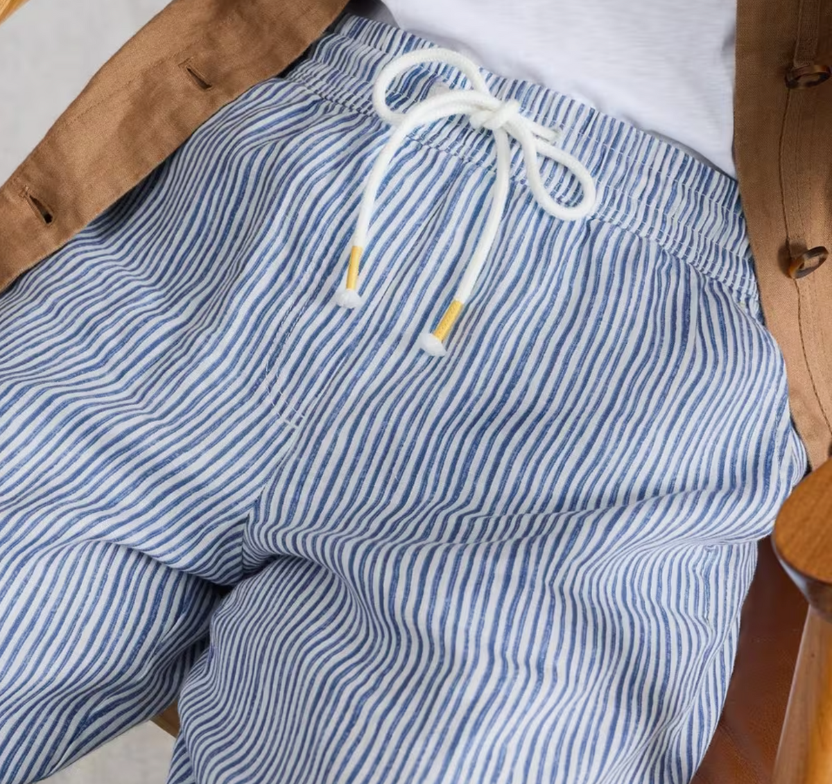 White Stuff Ally Linen Wide Leg Trouser - Blue Multi.png