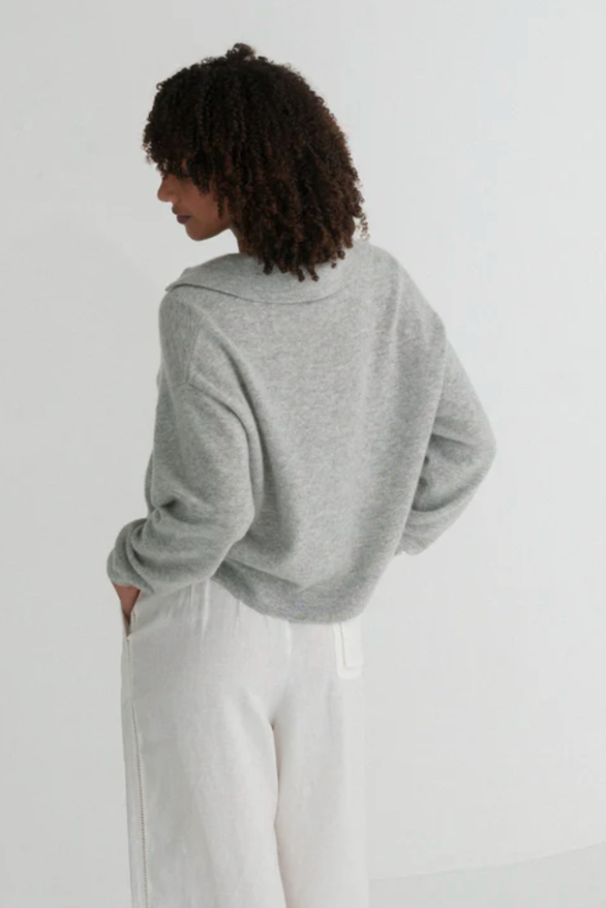 Lilly Pilly Emma Cashmere Knit - Grey Marle1.png