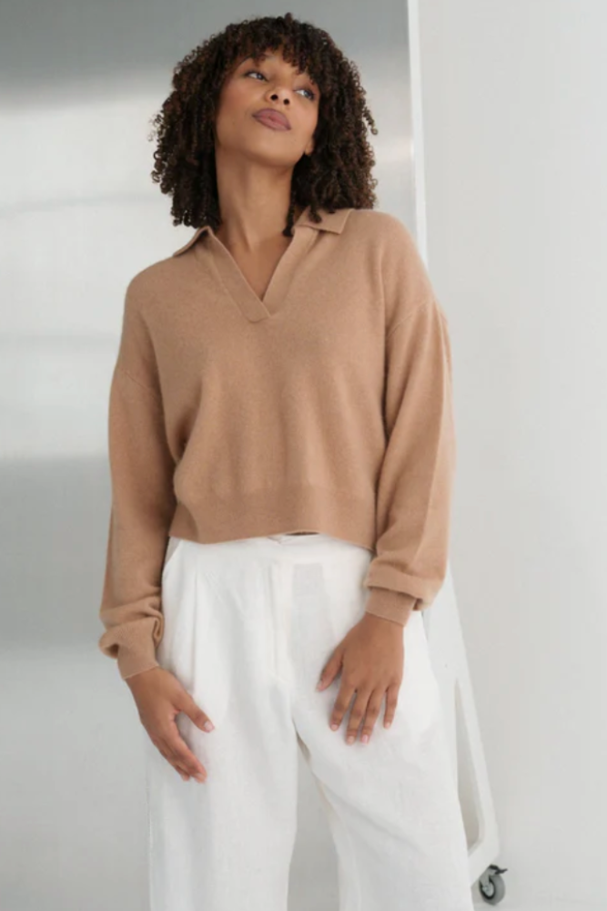 Lilly Pilly Emma Cashmere Knit - Camel1.png