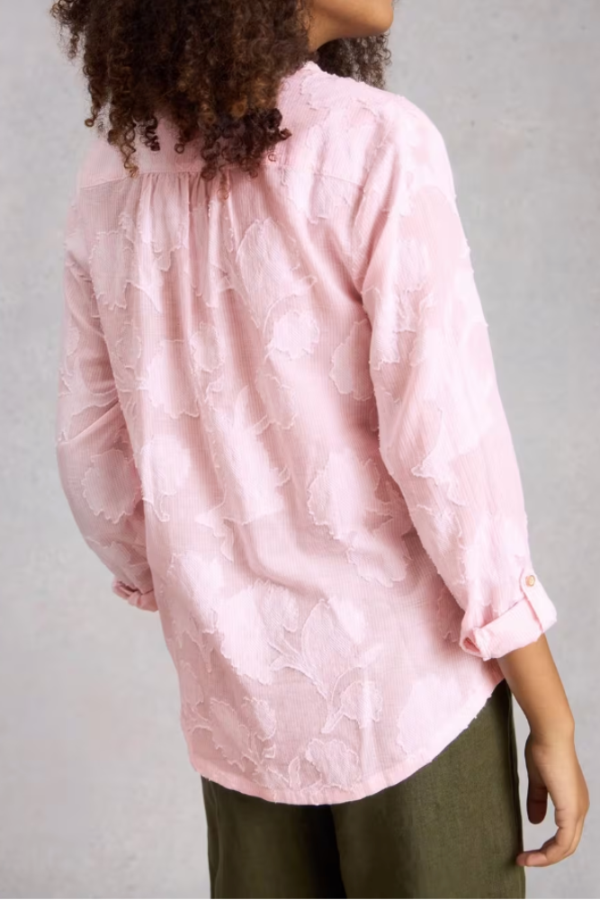 White Stuff Sophie Jacquard Shirt - Pink Multi1.png
