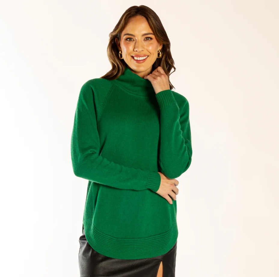 Bow & Arrow Green Funnel Neck.png