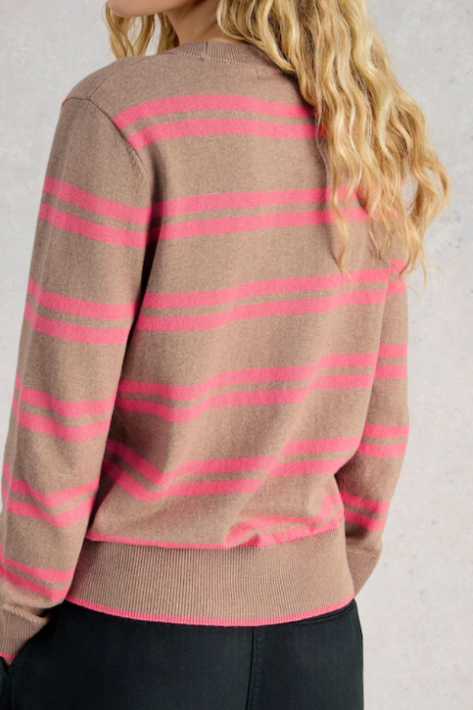 White Stuff Katie Stripe Jumper -  Natural Multi2.png