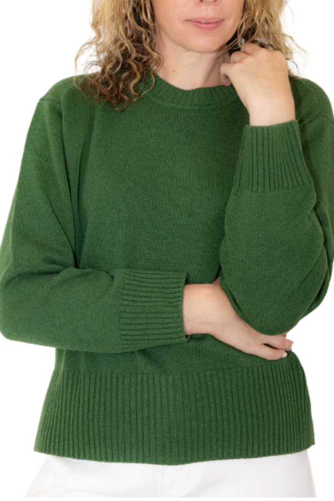 Bow & Arrow Green Boxy Crew Neck.png