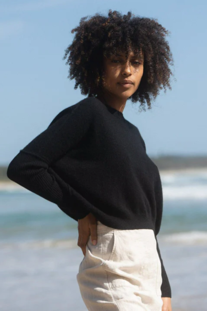 Lilly Pilly New Miri Cashmere Knit - Black1.png
