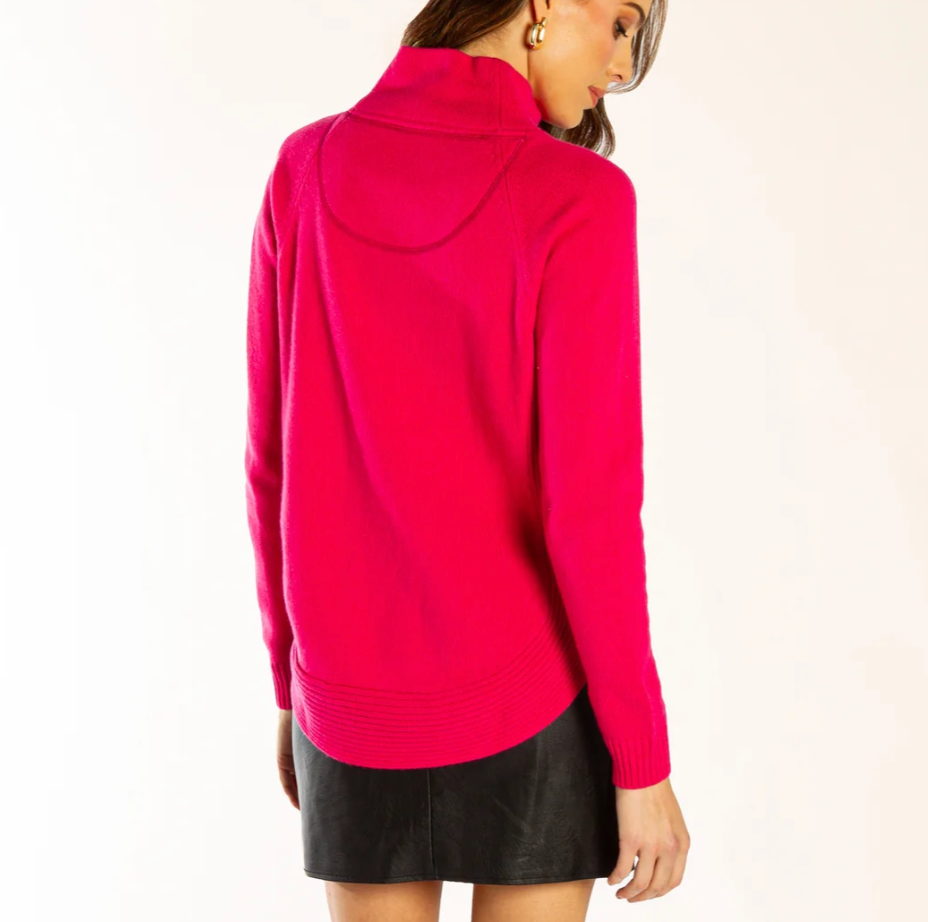 Bow & Arrow Hot Pink Funnel Neck2.png