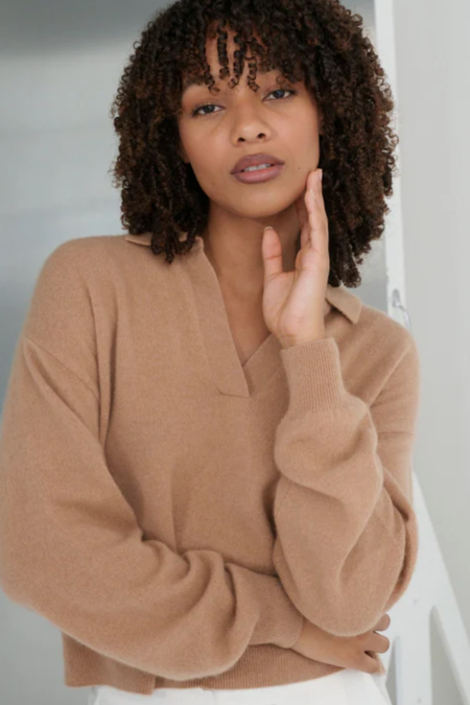 Lilly Pilly Emma Cashmere Knit - Camel.png