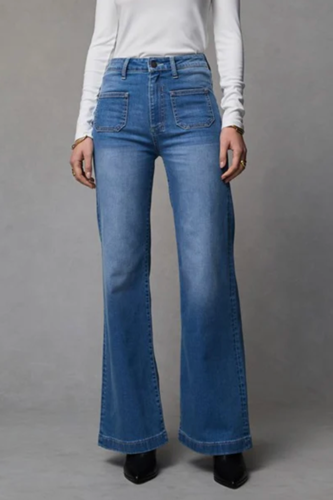 Dricoper Indy Wide Leg Jeans - Rodeo Blue.png