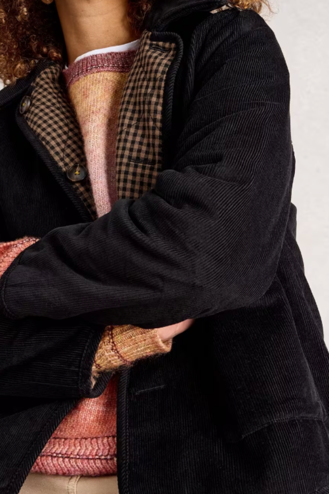 White Stuff Arden Reversible Jacket - Black Multi3.png